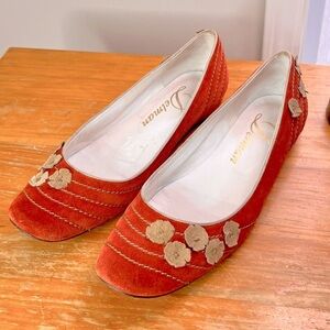Vintage Delman Suede Flats